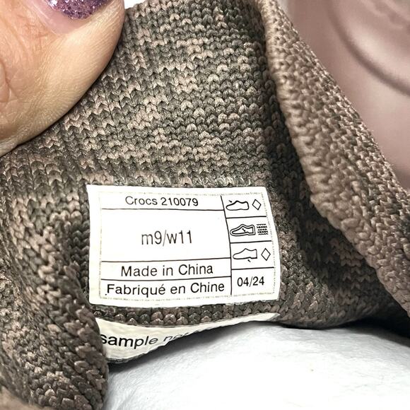 Crocs Echo Surge Truffle Unisex Slip On Casual Shoes 210079-0LG Sz M 9/W 11 Rare main image 6